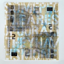 UNTITLED (X&M BLUE) | Monotype and xylography | 41x36cm | 2014