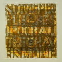 UNTITLED (X&M ORANGE) | Monotype and xilography | 41x36cm | 2014